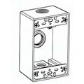 Orbit Electrical Box, 18.3 cu in, Mounting Box, 1 Gang, Die Cast Aluminum, Rectangular 1B50-3